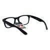 SA106 Retro Horn Rim Multi 3 Focus Progressive Reading Glasses Black 1.5