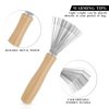 1 Pack Hair Brush Cleaning Tool,Comb Cleaner Brush Hair Brushes Cleaner Wooden Handle Hair Remover Mini Hair Brush Comb Cleaning Brush for Removing Hair Dust Home Salon Use Rake Design