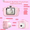 Anpty Kids Children Camera Toys for 6 7 8 9 10 11 12 Year Old Boys Girls, 32MP1080P HD Digital Camera with Video for Toddler, Kid Christmas Birthday Festival (Pink - Unicorn)