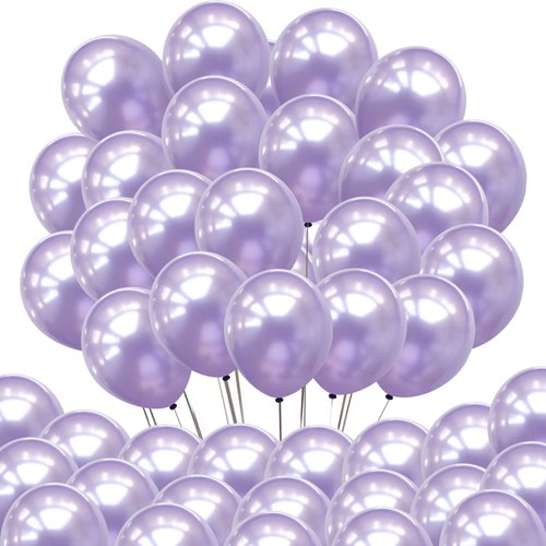 Neo LOONS® 100 pcs 5" Pearl Light Lavender Premium Latex Balloons - Great for Kids, Adult Birthdays, Weddings, Receptions, Baby Showers, Water Fights, or Any Celebration