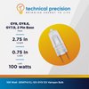 120 Volt Regent bp86100q 100 Watt Halogen Bulb, SP100 Lamp, MS248 light - with GY8, GY8.6, GY7.9, 2 Pin Base - Technical Precision