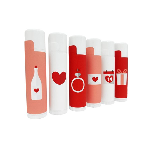 Valentine's Lip Balm | Happy Valentine's Day | All-Natural Beeswax Lip Balm