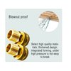 YOUHO Garden Hose Adapter Brass 3/4” GHT Female x 1/2” NPT Male Connector, GHT to NPT Adapter Brass Fitting, Garden Hose to Pipe Fittings Connect, Garden Pipe Joint Extension Repair Fitting