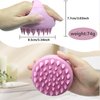 Hair Scalp Massager Shampoo Brush 2 Pack, Scalp Scrubber with Soft Silicone Bristles, Waterproof Hair Scrubber for Both Wet Dry Hair, Head Massager Scalp for Men Women Kids Pets (Pink & Green)