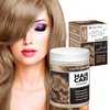 Joyful Young Semi Permanent Hair Color Mask, Hair Coloring Depositing Conditioner, Vegan Magic Hair Dye Conditioner, Colors Hair in Minutes Long Lasting Ammonia FREE, Cover Gray 300ml (LIGHT BROWN)