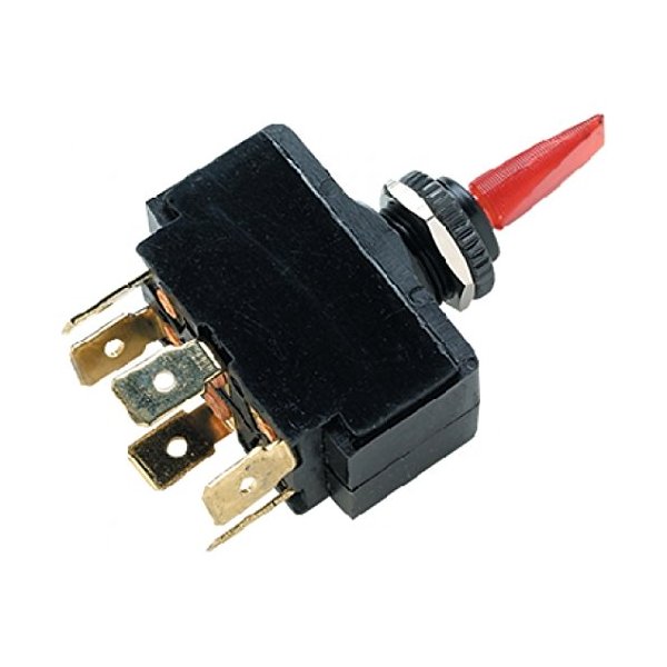 SEACHOICE Illuminated Toggle Switch (Positions: Mom. On - Off - Mom. On Terminals: 6 Fits Panel Thru: 1/4 (.64cm)) Products
