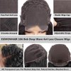 ESIWONHAIR Short Curly Bob Wigs Human Hair 4×4 Lace Closure Deep Wave Wigs for Black Women Brazilian Virgin Glueless Human Hair Lace Front Wig Pre Plucked with Baby Hair (10Inch, Natural Color)