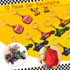 BOIKOKY 110 PCS Race Car Party Favors Birthday Supplies with Drinking Straws, Silicone Bracelets, Bubble Wands, Keychains, and Racing Car Pinata for Boys Goodie Bag Stuffers