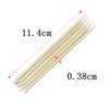 100-Pack Nail Art Wood Stick, Double Heads Nail Cuticle Pusher Remover Manicure Pedicure Tool