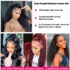 Yepei Curly Ponytail Extension Human Hair for Black Women Brazilian Wrap Around Ponytail Human Hair Curly Clip in Ponytail Hair Extensions Natural Black 14 Inch