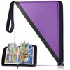 Card Binder with 4 Pockets - Holds Up to 400 Cards, Trading Card Collection Case Book (Purple, 4 Pockets/400 Cards)