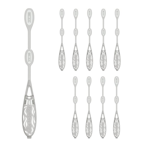 Icicle Drink Stirrer Swizzle Sticks for Smokey Drinks (Use with Dry Ice) (10 pack)