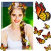 Monarch Butterfly Hair Clips Orange Butterfly Barrettes Halloween 3D Butterfly Clips for Hair Cute Hair Clips Kawaii Hair Accessories for Women Girls Teens Day of the Dead Party Favors (24)