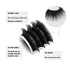 Costory Eyelash Extension Individual Supplies Matte Black Eyelashes Classic Light Soft Natural Single False Lashes Semi Permanent Professional Lash Extensions(Thickness 0.07mm C Curl 8-15mm Mixed）