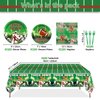 82Pcs Football Party Decorations - Including Football Plates and Napkins, Football Tablelcoth for Kids Fans Tailgate Gameday Football Party Supplies, Serve 20
