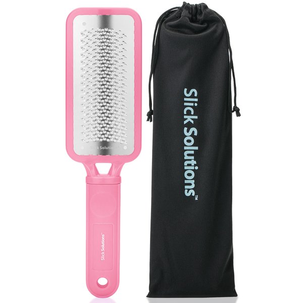 Slick- Foot File Callus Remover, Pink, Foot Scraper for Dead Skin, Foot Scrubber, Foot Rasp, Heel Scraper, Foot Grater for Dead Skin, Callus Remover for Feet, Foot File, Foot Callus Remover