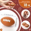 Foilswirl 18 Sets Football Team Gifts Mini Football Stress Balls Football Bracelets with Thank You Cards Football Party Favor for Carnival Birthday Party Supplies