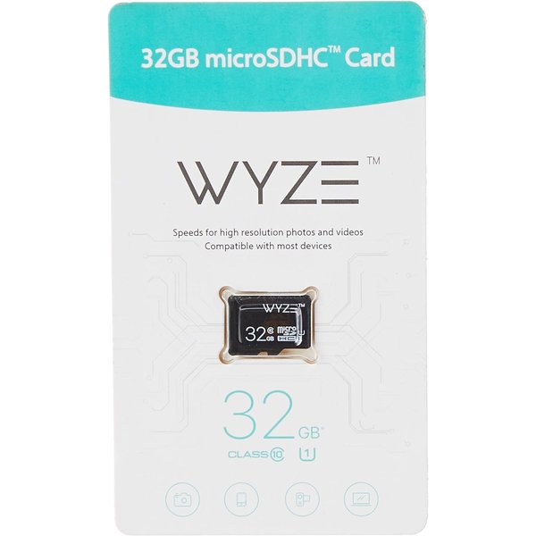 Wyze Expandable Storage 32GB MicroSDHC Card Class 10, Black