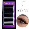 HBZGTLAD 16 Rows Cashmere Eyelash Extensions Faux Mink 8-15mm Mix Individual Volume Lashes Soft Natural Lash Extensions Makeup (D Curl 0.25mm 8-15 MIX)