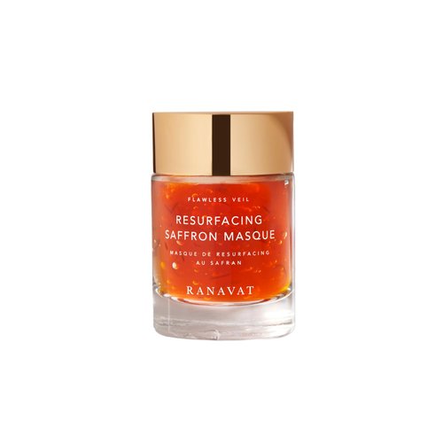 RANAVAT Radiant Rani Resurfacing Saffron AHA Masque - 2 Minute Skin Brightening Exfoliating Face Mask for Dryness and Dullness - Improves Luminosity With Saffron, Papaya & Lotus (1.7 oz)