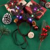 URATOT 2 Pack Dog Cat Light Up Christmas Reindeer Headbands LED Deer Headwear Party Hats for Pets Christmas Party Favors