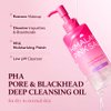HIMALAYA PINKSALT Pore & Blackhead Deep Cleansing Oil PHA, 6.7 fl oz 2 Pack - Gentle Hydrating Oil Cleanser for Dry, Sensitive Skin, Low pH Makeup Blackhead Remover