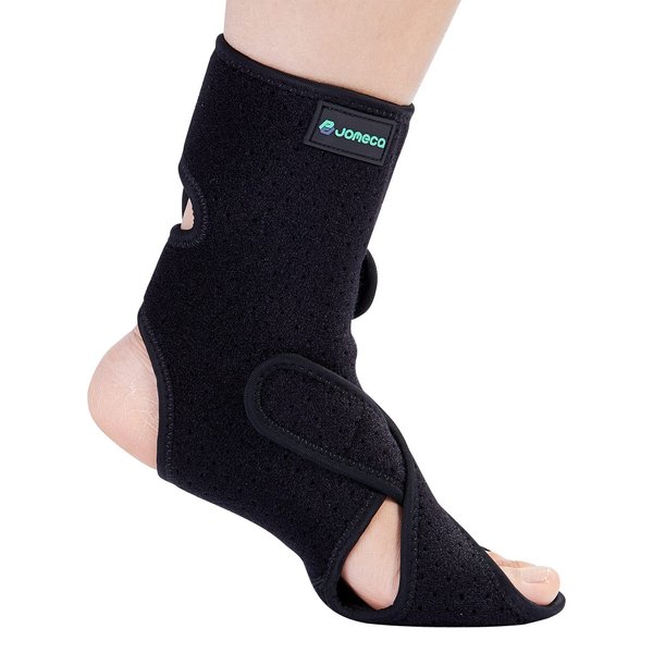 JOMECA Drop Foot Brace with Arch Support, Medical Grade Adjustable AFO & Foot Orthosis Brace for Walking, Relieve the Instability of Lower Limbs by MS, TBI, Stroke, Cerebral Palsy, Fracture (Left, Medium)