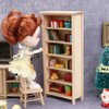 BESPORTBLE 1: 12 Scale Miniatures Dollhouse Bookshelf, Mini Bookshelf for Dolls Mini Wooden Bookcase Display Shelf Bookshelf 6 Floors Dollhouse Bookshelf Dollhouse Furniture Accessories