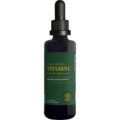 Global Healing Center USDA Organic Vitamin C Drops 180mg, Liquid Vitamin C Plant-Based Antioxidant Supplement, Supports Immune System, Collagen, and Natural Energy for Adults, Men and Women (2 Oz)