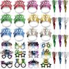 New Years Eve Party Supplies 2025, Happy New Year Colorful New Years Eve Party Favors includes New Years Glasses 2025 New Years Headband and Noise Makers for New Years Eve Party Supplies Colorful