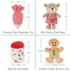 GUND Baby Play Soft Collection, My First Gingerbread House 5-Piece Playset with Rattle, Squeaker and Crinkle Plush Toys, Sensory Toy for Babies, 7.5”