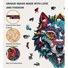 Ageliya Wooden Puzzles for Adults Wolf, Wood Puzzles Adult 300 Pieces 12x13in, Unique Shaped Puzzles, Challenge Wooden Puzzle Great Gifts for Puzzle Lovers, Grandparents, Parents, Family Game