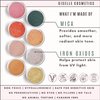 Giselle Cosmetics 100% Pure Loose Mineral Eyeshadow, Summer Cupcake, Set of 8, 3.6 grams