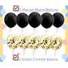 The Beginning of a New Chapter Banner Funny Farewell Graduation Farewell Moving Away Happy Retirement Party Decorations Supplies Glitter Hanging Garland Kit Balloons Bunting Backdrop Adult Black Gold