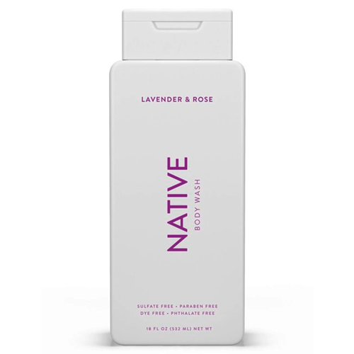 Generic Native Natural Body Wash, Lavender & Rose, Sulfate Free, Paraben Free, 18 oz - Pack Of 01