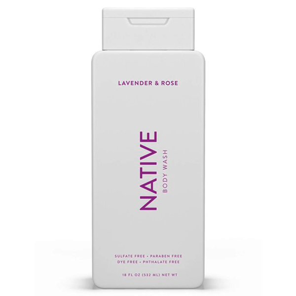 Generic Native Natural Body Wash, Lavender & Rose, Sulfate Free, Paraben Free, 18 oz - Pack Of 01