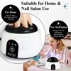Electric Nail Soaking Bowl, Soak off Bowl for Gel Nail Polish, Acrylic Nails, Dip Powder Removal, Black