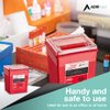 AdirMed Sharp Needle Disposal Container for Home, Clinic, Office, Barber Use with Flip Open Lid (8 Quart -2 Pack)