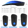 RooRuns Orthotic Inserts 3/4 Length, High Arch Support Foot Insoles for Over-Pronation Plantar Fasciitis Flat Feet Heel Pain Relief Shoe Inserts for Running Sports, M(Men 6.5-8.5/Women 7.5-9.5)