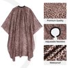 Waterproof Barber Cape for Women Professional Hair Cutting Cape 64" x 56" Leopard Hair Cape for Haircut Cape with Adjustable Neckline Salon Cape for Hair Cutting Tools for Hair Stylist and Home Use