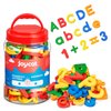 JoyCat 78 Pieces Magnetic Letters Numbers Alphabet Fridge Magnets ABC 123 Preschool Educational Learning Plastic Colorful Toy Set Uppercase Lowercase Math Symbols for Toddlers Kids