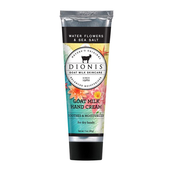 Dionis - Goat Milk Skincare Water Flowers and Sea Salt Scented Hand Cream (1 oz) - Made in the USA - Cruelty-free and Paraben-free