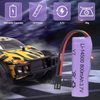 AODTOSIP 2 Pack 3.7V 800mah Li-ion Battery SM 2P Plug with USB Chargers, SM-2P Plug RC Rechargeable Battery for Double Sided RC Stunt Car Small RC Boat Tumbling Amphibious RC Car RC Truck Toy Cars