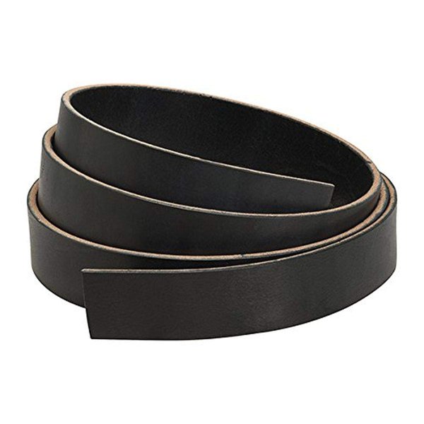 Weaver Leather Plain Belt Blank Black, 1 1/2"