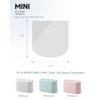 MONGTINGLU Mini Trash Bags for Mini Trash Can, 0.5 Gal 150 Counts / 5 Rolls Mini Trash Bags for Garbage Small Trash can Desktop Trash Can, Fit to 2 Liter or Less Trash Can (Clear)