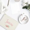The Cotton & Canvas Co. Personalized Colored Name Floral Cosmetic Bag and Travel Makeup Pouch
