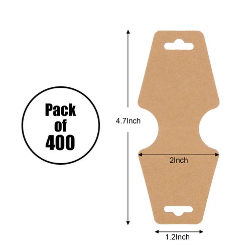 LISHINE 400 Pcs Necklace Cards with Adhesive, Keychain Display Cards for Packaging, Bracelet Display Card for Selling, Tags, Jewelry Display Cards for Selling Bracelets, Small Business Supplies