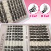 Individual Lashes Kit 144 Pcs Super Thin Band & Soft Lash Clusters with Bond and Seal Eyelash Tweezers 10-16mm D Curl Mega Volume Eyelash Extension Kit for Self Application DIY at Home, by TMIELYBS
