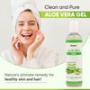 Norimax Natural Aloe Vera Gel for Hair, Scalp, Face, Dry Skin, Sunburn, & Sensitive Skin - Cold Pressed, Vegan, Unscented - Soothing Aloe Face Moisturizer (10 oz.)