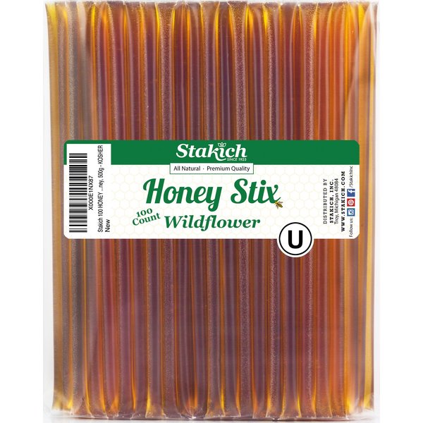 Stakich Wildflower Honey Stix (100 Stix)